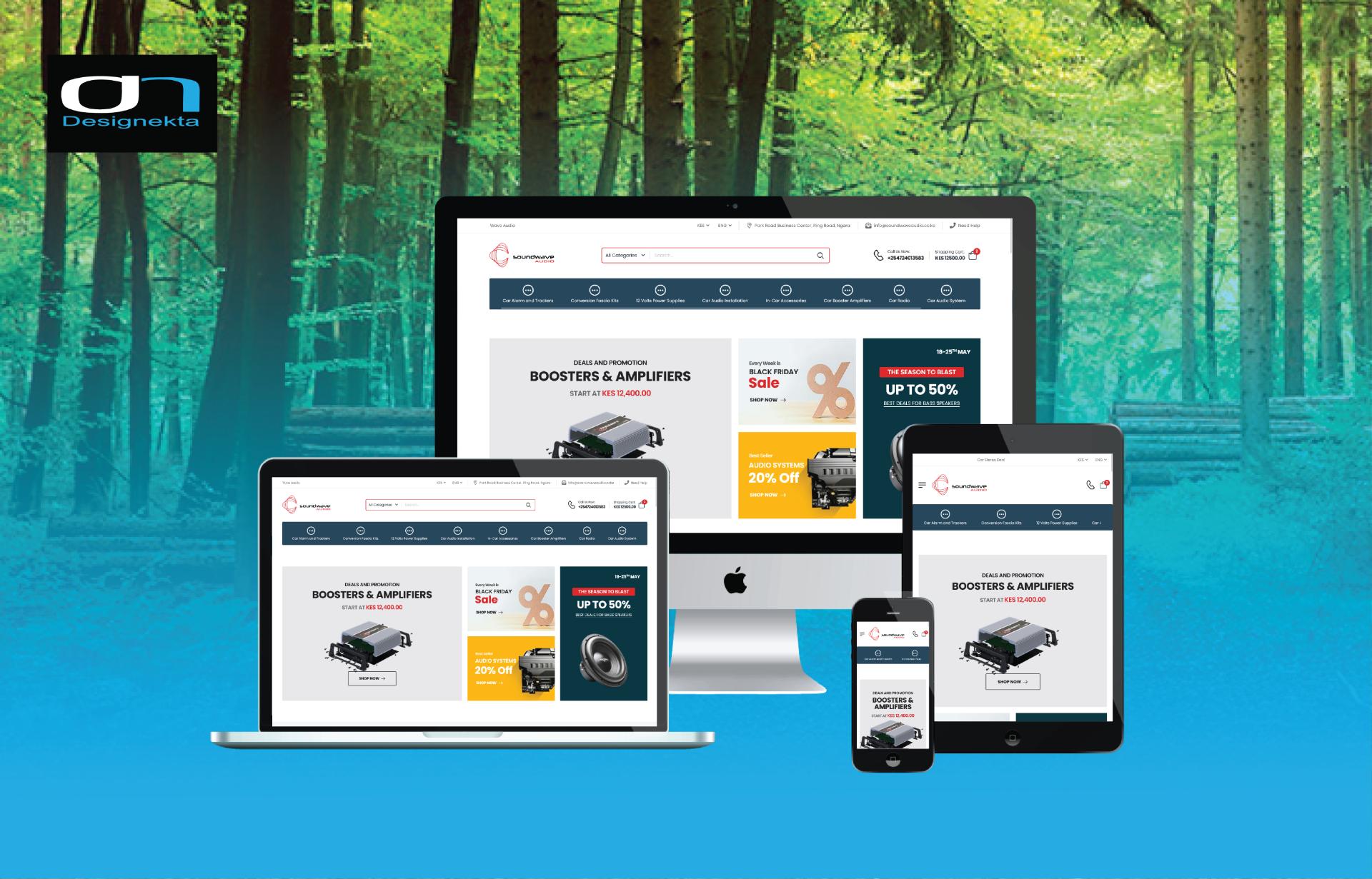 Sound Wave Audio SEO — Designekta Studios portfolio